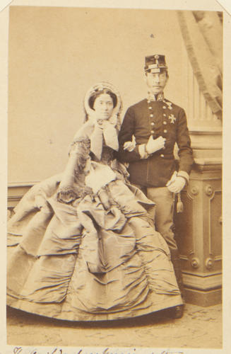 The Archduchess Maria Caroline of Austria (1825-1915) with her brother, the Archduke Wilhelm Franz Karl of Austria-Teschen (1827-94) The Archduchess Maria Caroline of Austria (1825-1915) with her brother, the Archduke Wilhelm Franz Karl of Austria-Teschen (1827-94)