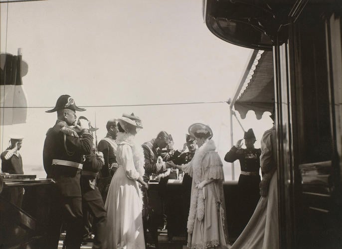 Alexandra Feodorovna, Empress of Russia in the Bay of Reval, 1908 Alexandra Feodorovna, Empress of Russia in the Bay of Reval, 1908