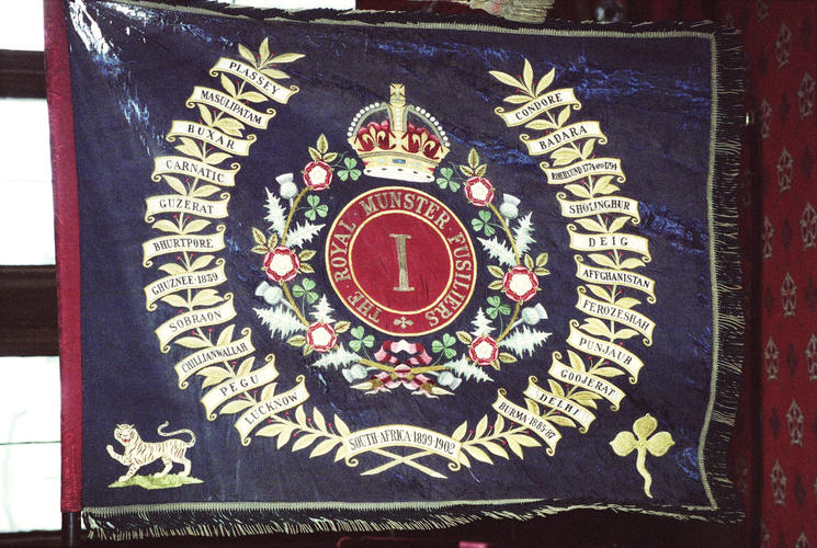 Regimental colours of the Royal Munster Fusiliers 1st Battalion (101st Foot)