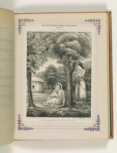 The Eight principal rasas of the Hindus with Múrtti and vrindaka . . . / Raja Sourindro Mohun Tagore