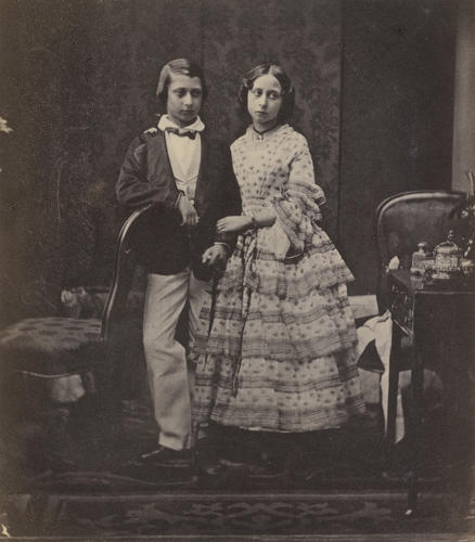 'The Prince of Wales and Princess Alice'; Prince Albert Edward of Wales, later King Edward VII (1841-1910) and Princess Alice, later Grand Duchess of Hesse and Rhine (1843-78)