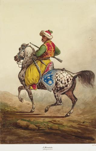 French Army. Mameluke of the Imperial Guard. About 1814