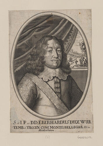 S et P ac D. D. EBERHARDUS DUX WURTEMB ET TECCEN COM MONTISBELLIGARD
