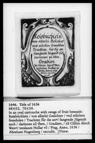 Title of 'Reisbuchlein. . . 1636'