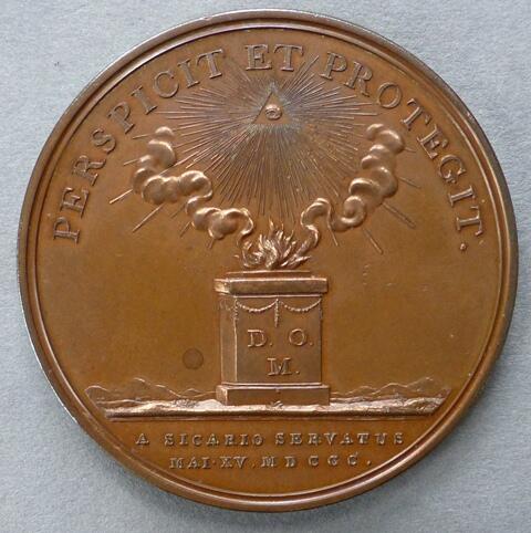Medal commemorating the Preservation of King George III from Assassination Medal commemorating the Preservation of King George III from Assassination