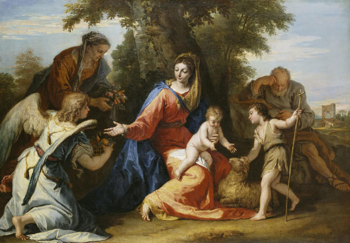 The Holy Family with Saint Elizabeth, Saint John the Baptist and an Angel