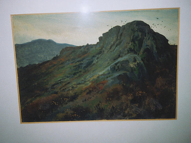 Late Autumn, sketch of rocks and moorland, with autumn tints Late Autumn, sketch of rocks and moorland, with autumn tints