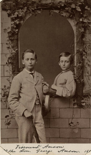 Viscount Anson and the Hon. George Anson. [Photographs, English Portraits. Volume 70. ]
