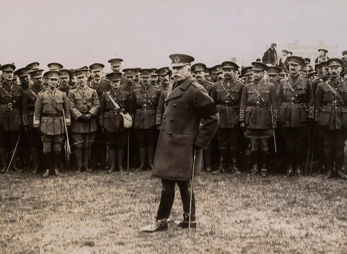 Prince Arthur, Duke of Connaught (1850-1942) with soldiers