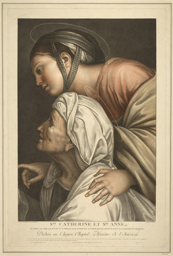 St Elizabeth (?) with another female saint