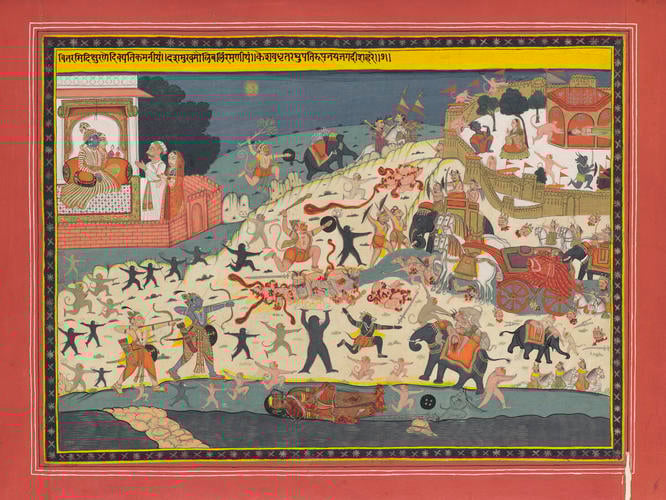 Master: Gita Govinda गीत गोविन्द (Song of the Cowherd)
Item: Gita Govinda गीत गोविन्द (Song of the Cowherd): song one verse seven Master: Gita Govinda गीत गोविन्द (Song of the Cowherd)
Item: Gita Govinda गीत गोविन्द (Song of the Cowherd): song one verse seven