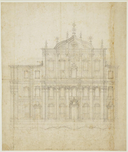 A design for the facade of the Oratorio of San Filippo Neri, Rome A design for the facade of the Oratorio of San Filippo Neri, Rome
