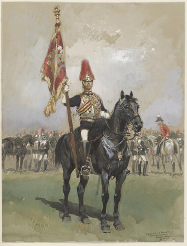 Standard Bearer, Royal Horse Guards, 1880