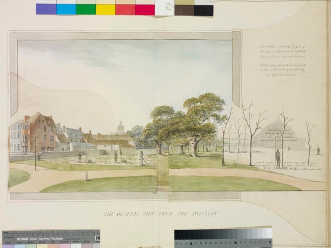 Designs for the Pavilion at Brighton: 'The General View from the Pavillon'