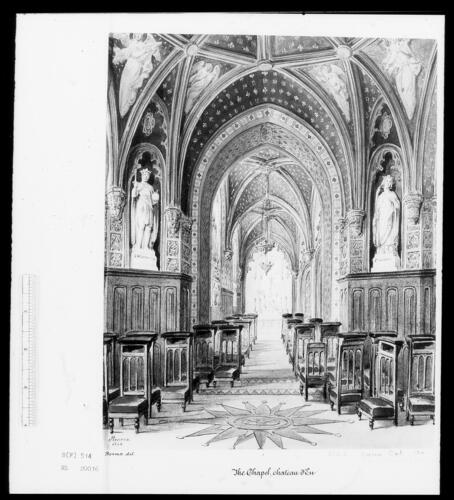 Royal visit to Louis-Philippe: interior of the Chapel at the Château d'Eu Royal visit to Louis-Philippe: interior of the Chapel at the Château d'Eu