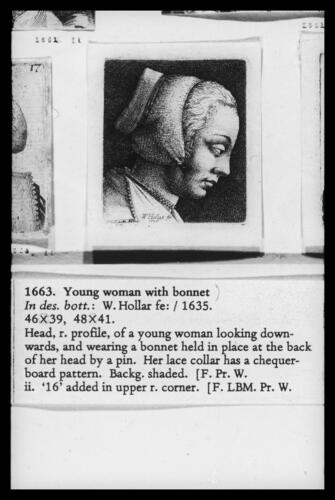 Young woman with bonnet Young woman with bonnet