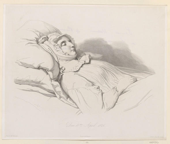 [Maria Anna of Hesse-Homburg, Princess of Prussia on Her Deathbed]