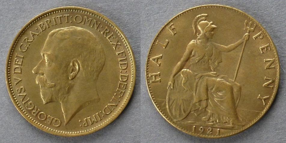 George V halfpenny George V halfpenny