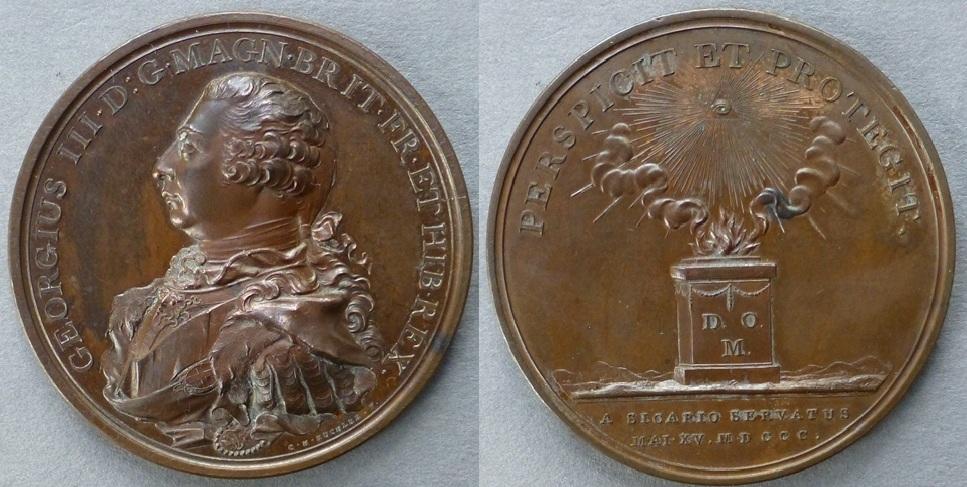 Medal commemorating the Preservation of King George III from Assassination Medal commemorating the Preservation of King George III from Assassination