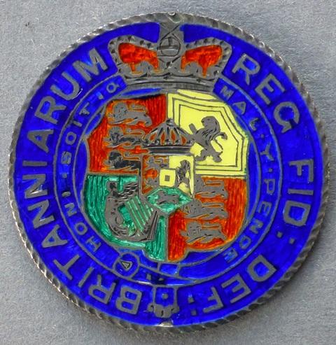 Great Britain. George III halfcrown, small head issue (in silver, with reverse in multicoloured enamel) Great Britain. George III halfcrown, small head issue (in silver, with reverse in multicoloured enamel)
