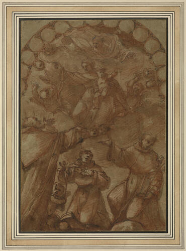 Virgin & Child in Glory with St Francis, St Dominic & St Anthony