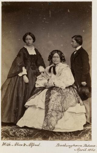The Duchess of Kent with Princess Alice and Prince Alfred The Duchess of Kent with Princess Alice and Prince Alfred