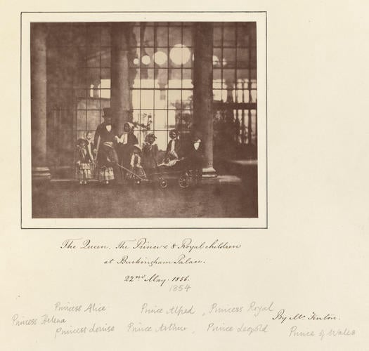 Queen Victoria, Prince Albert and royal children at Buckingham Palace