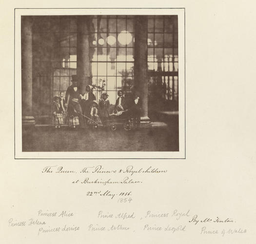 Queen Victoria, Prince Albert and royal children at Buckingham Palace Queen Victoria, Prince Albert and royal children at Buckingham Palace