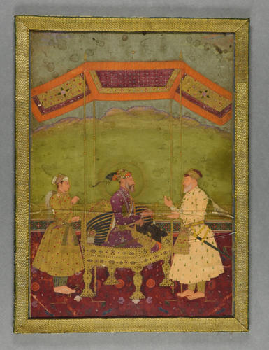 Alamgir I (Aurangzeb) receives his Wazir