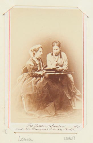 The Queen of Sweden and her daughter Princess Louise
