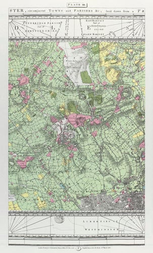 Thomas Milne's Land Use Map of London and Environs in 1800