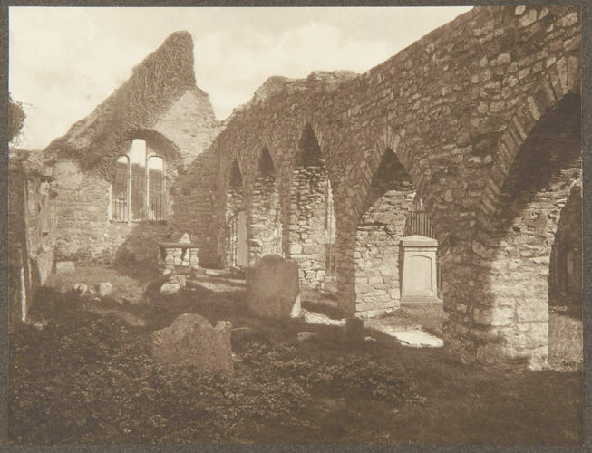 Interior of St Mary's Abbey, Howth, County Dublin