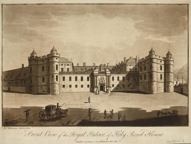 Front view of the Royal Palace of Holy Rood House Front view of the Royal Palace of Holy Rood House