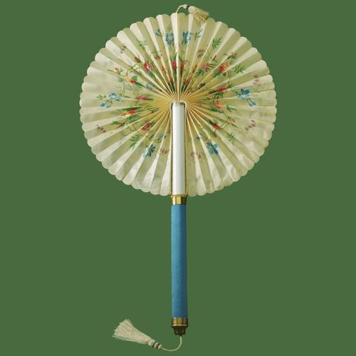 Silk cockade fan