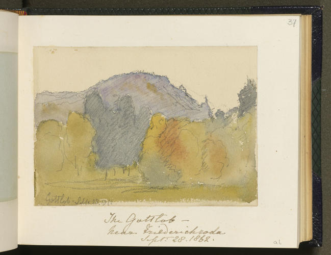 Master: SKETCHES FROM NATURE V. R. 1862 TO 1864
Item: The Gottlob - near Friedrichroda