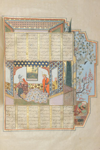 Master: Shahnamah شاهنامه‎ (The Book of Kings)
Item: Tahminah comes to Rustam’s chamber