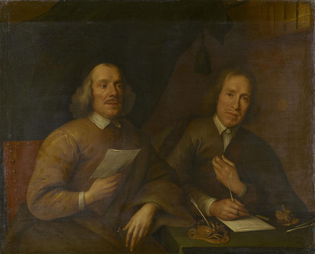 Portrait of a Man with a Secretary Portrait of a Man with a Secretary