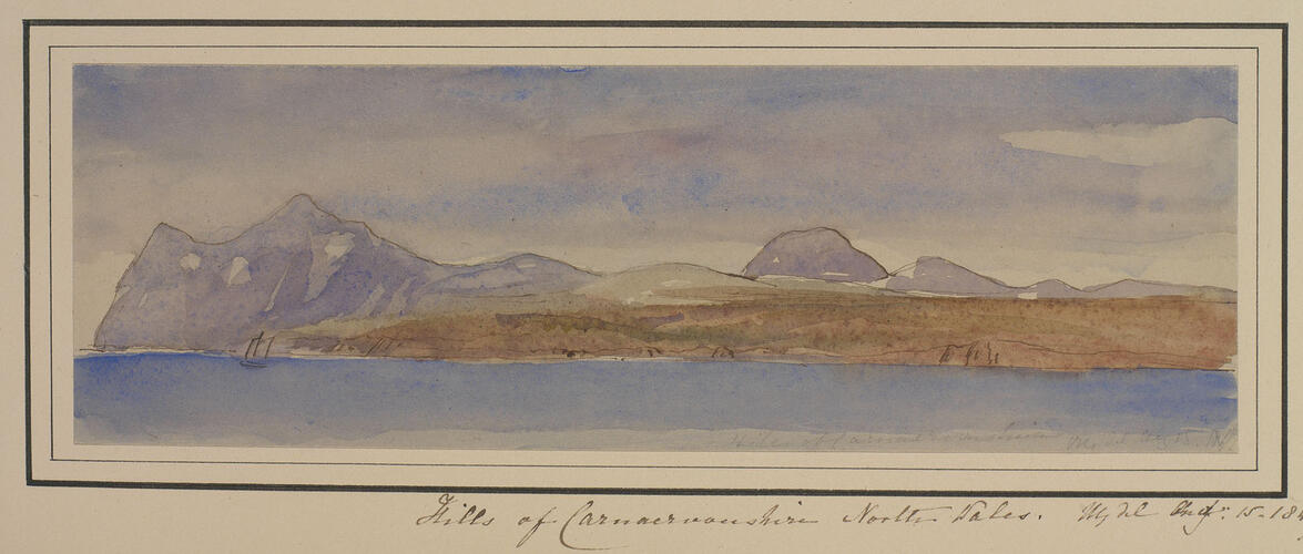 Master: Queen Victoria and Prince Albert's Album Vol. I.
Item: Hills of [Caernarvonshire] North Wales