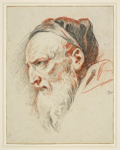 Study for the head of a Pharisee