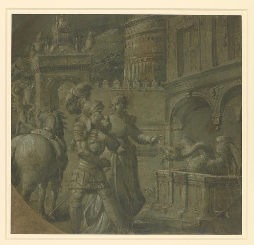 A scene from Orlando innamorato: Brandimarte in the enchanted palace