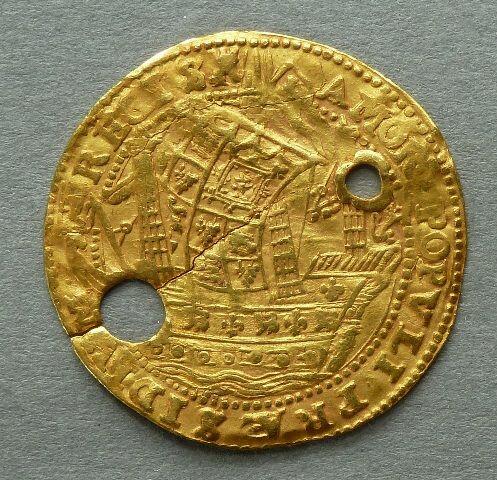 Charles I Angel, mintmark castle