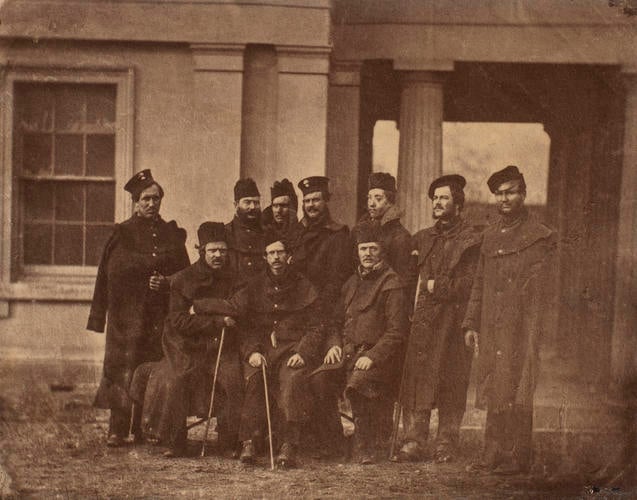 Wounded Grenadier Guards who served in the Crimean War Wounded Grenadier Guards who served in the Crimean War