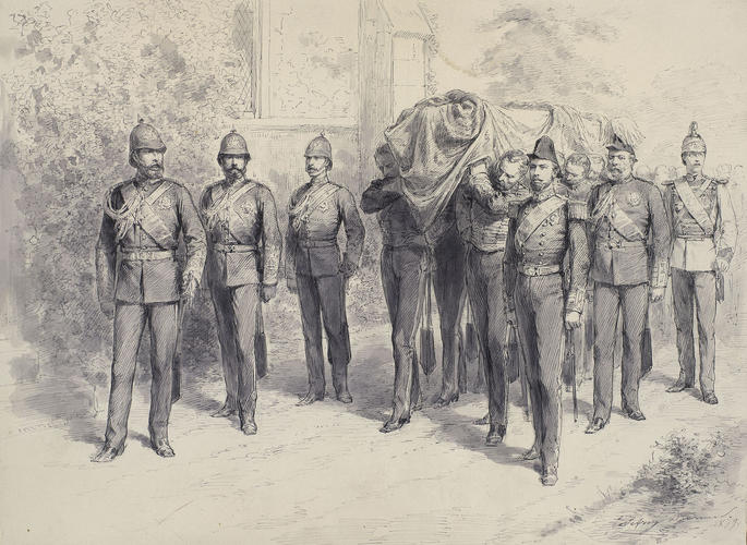 Funeral of the Prince Imperial: the Pall Bearers