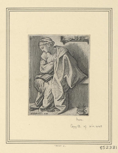 A woman seated