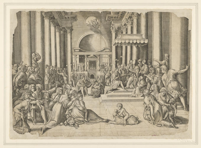 Constantine presenting the City of Rome to the Holy See