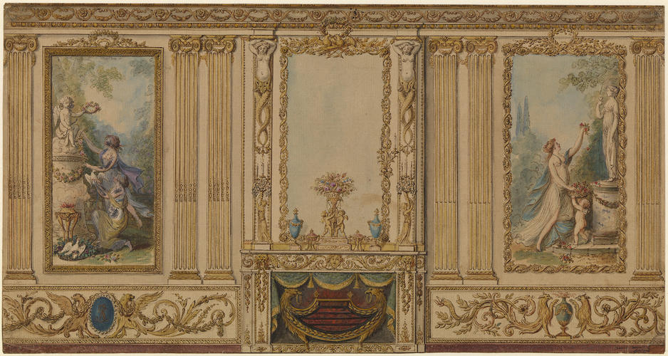 Design for the decoration of an interior, perhaps Carlton House