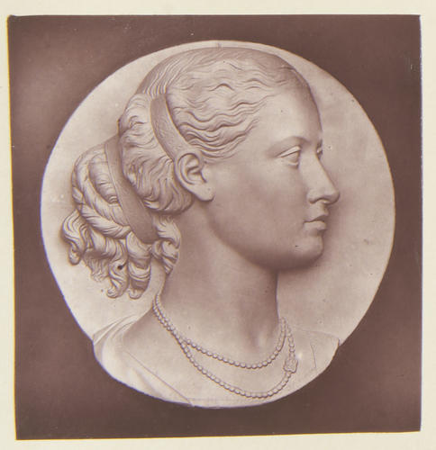 Medallion portrait of HRH The Princess Louise, Marchioness of Lorne: Albert Memorial Chapel, Windsor