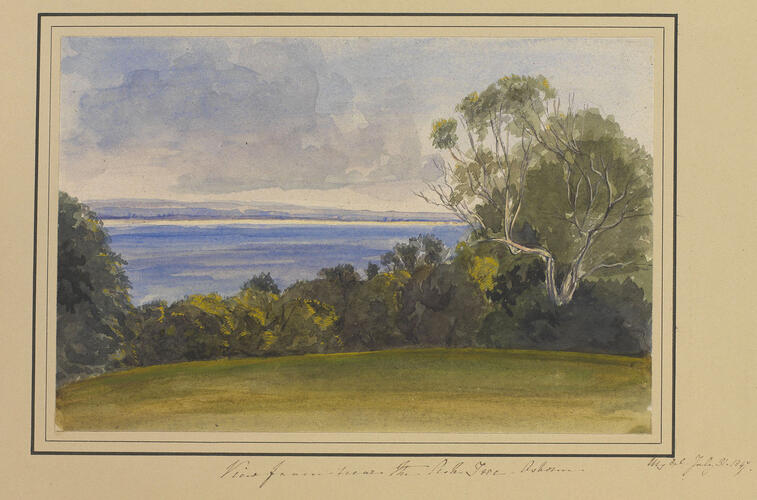 Master: Queen Victoria and Prince Albert's Album Vol. I.
Item: View of the Osborne Estate