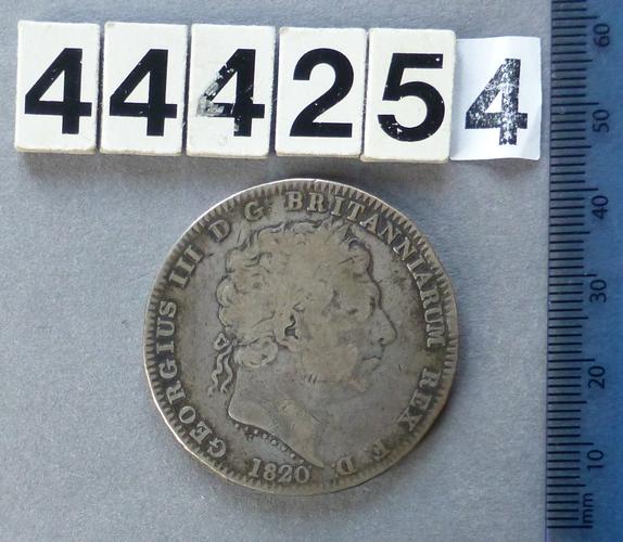 Great Britain. George III crown, (silver with reverse in multicoloured enamel) Great Britain. George III crown, (silver with reverse in multicoloured enamel)