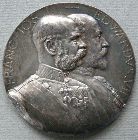 Austria. Medal commemorating the visit of King Edward VII to Vienna in 1903 Austria. Medal commemorating the visit of King Edward VII to Vienna in 1903
